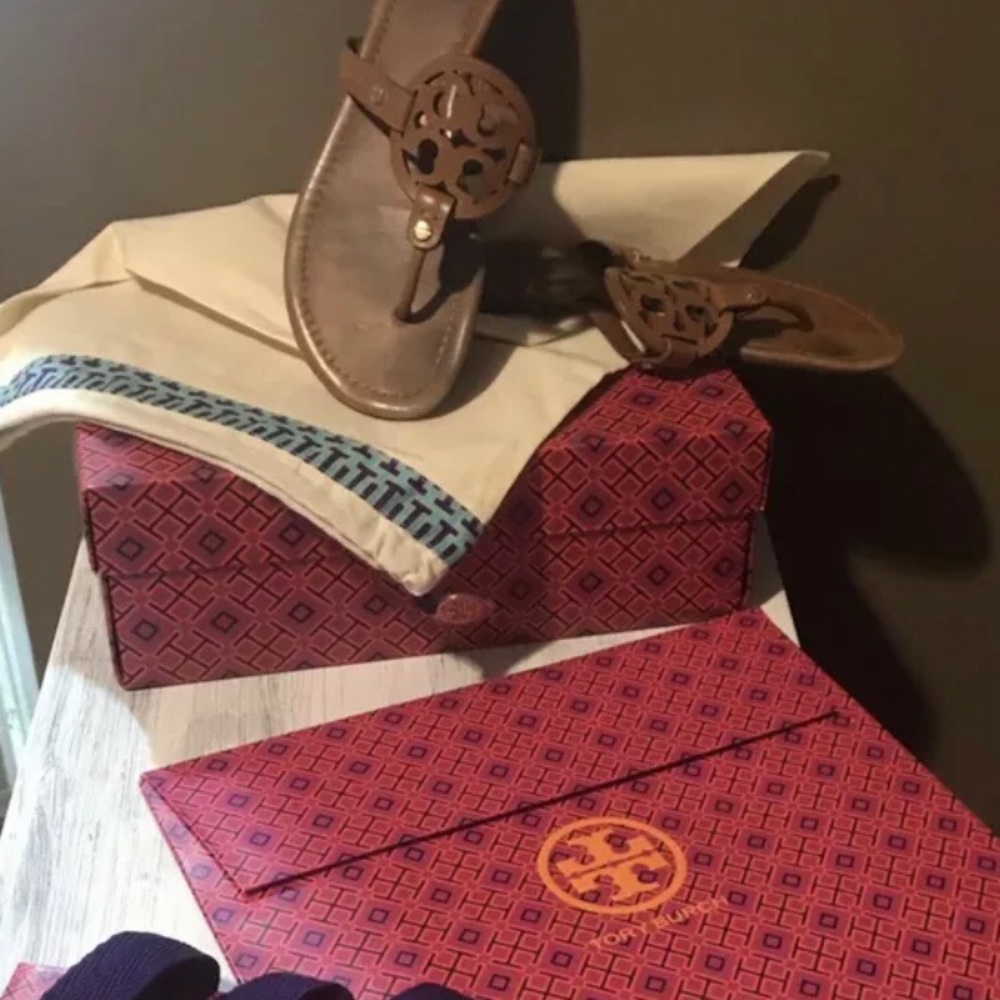 Tory Burch Miller sandals brown size 8